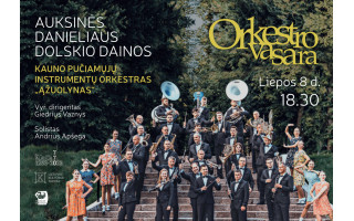 „Orkestro vasaros“ koncerte Palangoje –  auksinės Danieliaus Dolskio dainos 