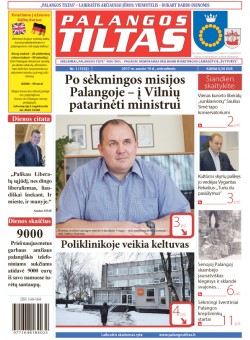 Palangos tilto laikraštis, Data: 2017-01-09, Numeris: 1(1532) 