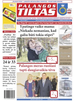 Palangos tilto laikraštis, Data: 2015-04-27, Numeris: 31(1367) 