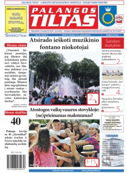 Palangos tilto laikraštis, Data: 2016-06-02, Numeris: 41(1475) 