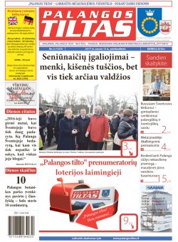 Palangos tilto laikraštis, Data: 2017-01-12, Numeris: 2 (1533) 