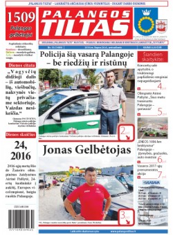 Palangos tilto laikraštis, Data: 2016-07-25, Numeris: 55 (1489) 