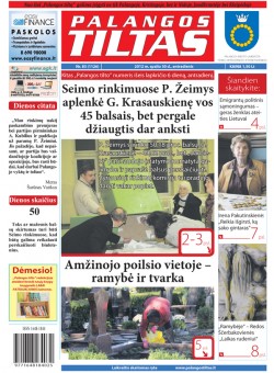 Palangos tilto laikraštis, Data: 2012-10-29, Numeris: 83 (1126) 