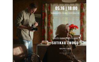 „Vanagupės filmų festivalis tęsiasi! Gegužės 16-ąją, šeštadienį, kviečiame Jus į režisierės Gailės Garnelytės dokumentinį filmą „Sutikau žmogų“