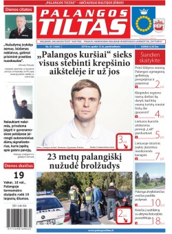Palangos tilto laikraštis, Data: 2018-10-11, Numeris: 41(1666) 