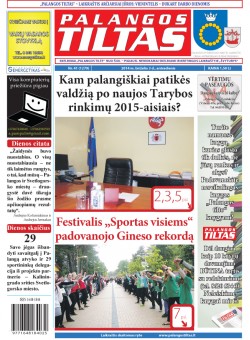 Palangos tilto laikraštis, Data: 2014-06-02, Numeris: 41(1279) 