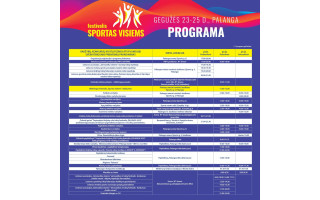 Gegužės 23-25 dienomis kurorte vyks festivalis „Sportas visiems“
