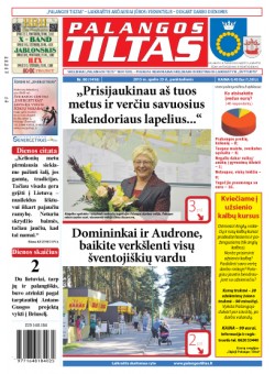 Palangos tilto laikraštis, Data: 2015-10-22, Numeris: 80(1416) 