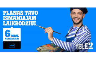 Išskirtinis „Tele2“ pasiūlymas: išbandykite planą laikrodžiams su eSIM net 6 mėn. nemokamai