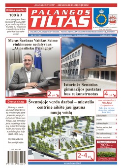 Palangos tilto laikraštis, Data: 2020-05-20, Numeris: 19 (1744) 