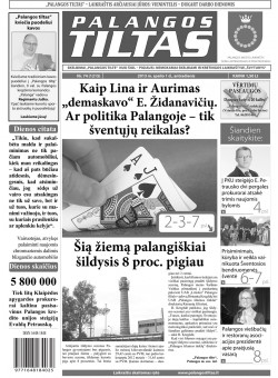 Palangos tilto laikraštis, Data: 2013-09-30, Numeris: 74 (1215) 