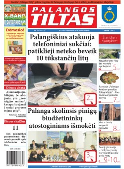 Palangos tilto laikraštis, Data: 2013-04-25, Numeris: 31 (1172) 