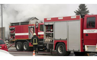 Gaisras daugiabutyje: Palangos ugniagesiai skubėjo malšinti liepsnų