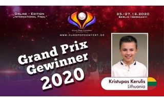 Tarptautiniame jaunųjų dainininkų dainų konkurse „Berliner perle“ šlovėje maudėsi palangiškis Kristupas Kerulis