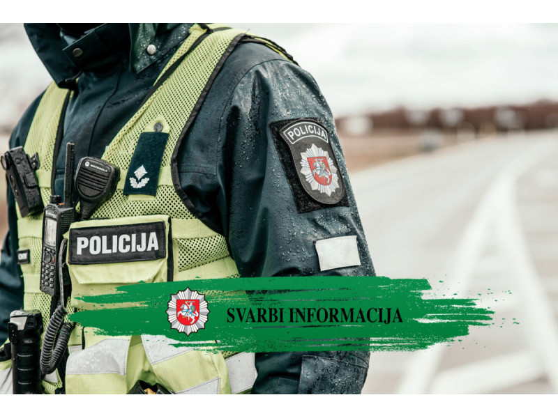 Policijos departamento nuotr.