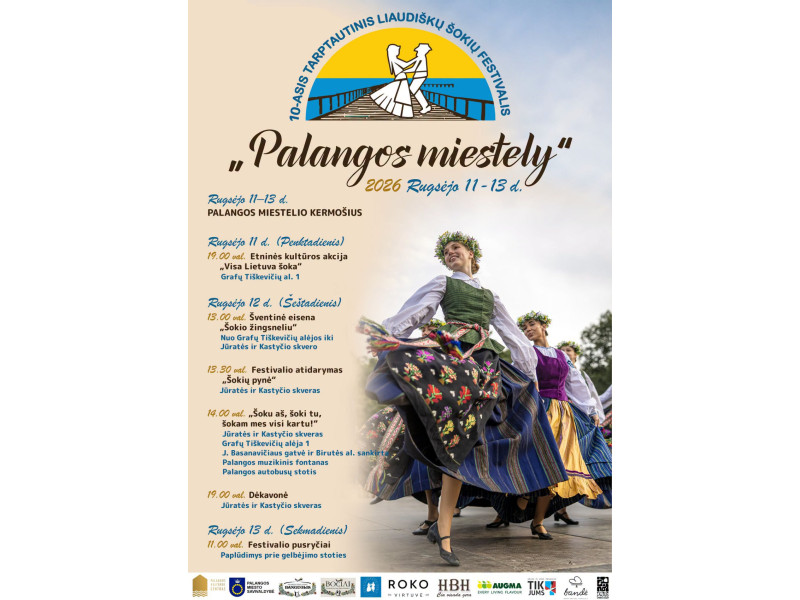 „Palangos miestely“ rugsėjo 11-13 dienomis suksis net 26 liaudiški kolektyvai