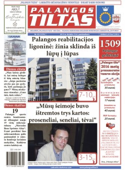 Palangos tilto laikraštis, Data: 2015-06-11, Numeris: 43(1379) 