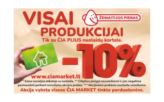 ČIA MARKET akcijos ir nuolaidos