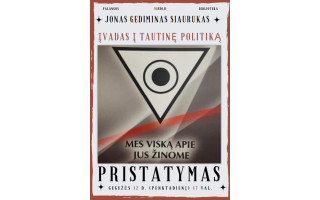 Jonas Gediminas Siaurukas pristatys savo knygą „Mes viską apie Jus žinome“