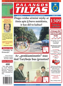 Palangos tilto laikraštis, Data: 2013-06-27, Numeris: 48 (1189) 