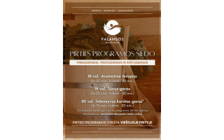 Pirties programos Palangos baseine