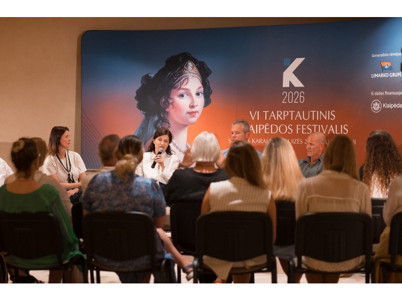 Klaipėdos festivalio spaudos konferencija. Eglės Sabaliauskaitės nuotrauka 