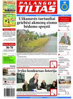 Palangos tilto laikraštis, Data: 2012-03-22, Numeris: 23 (1066) 