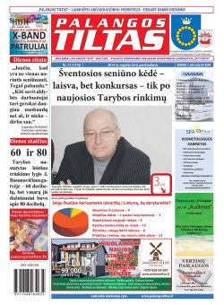 Palangos tilto laikraštis, Data: 2014-09-25, Numeris: 72(1310) 