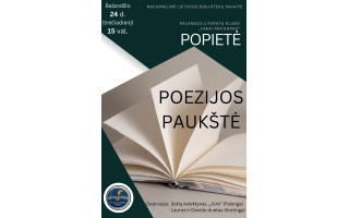 Palangos literatų klubo „Takai per kopas“ popietė