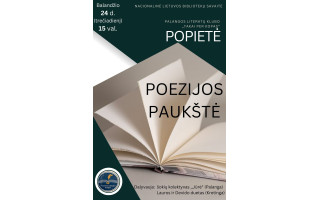 Palangos literatų klubo „Takai per kopas“ popietė