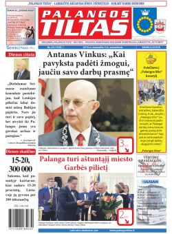 Palangos tilto laikraštis, Data: 2016-04-04, Numeris: 24(1458) 