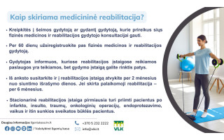Ligonių kasa paaiškino, kada ir kaip skiriama ambulatorinė reabilitacija