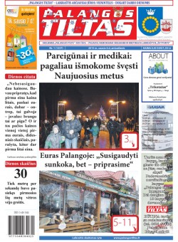 Palangos tilto laikraštis, Data: 2015-01-05, Numeris: 1(1337) 