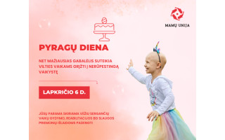 Pyragų dieną „Mamų unija“ kviečia rinkti paramą Dovydui ir kitiems vėžiu sergantiems paaugliams