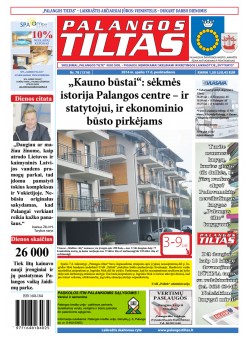Palangos tilto laikraštis, Data: 2014-10-16, Numeris: 78(1316) 