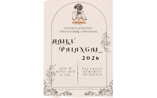 Palangos kurorto muziejus kviečia į poezijos konkurso „Haiku Palangai 2026“ apdovanojimų ceremoniją