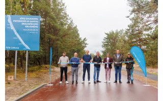 Kuršių nerijoje atidarytas naujasis Smiltynė–Nida pėsčiųjų ir dviračių takas  