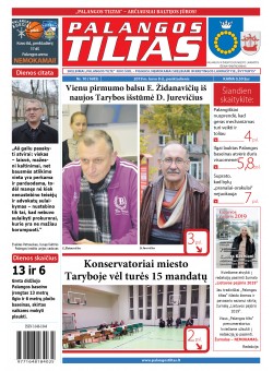 Palangos tilto laikraštis, Data: 2019-03-09, Numeris: 10 (1685) 