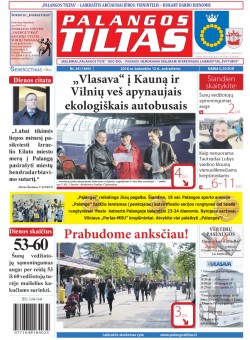 Palangos tilto laikraštis, Data: 2016-04-11, Numeris: 26(1460) 