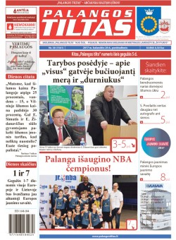 Palangos tilto laikraštis, Data: 2017-04-27, Numeris: 30(1561) 
