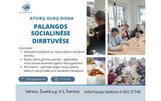 Palangos miesto savivaldybėje veikiančios socialinės dirbtuvės kviečia į atvirų durų dieną
