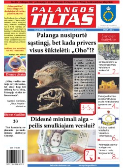 Palangos tilto laikraštis, Data: 2013-01-07, Numeris: 2(1143) 