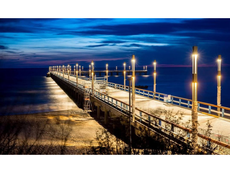Palangos tilto apšvietimas. FOTO: BENDROVĖS ARCHYVAS