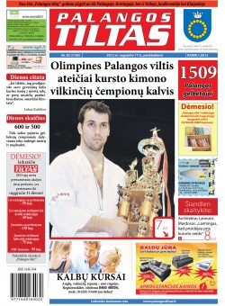 Palangos tilto laikraštis, Data: 2012-08-16, Numeris: 62 (1105) 