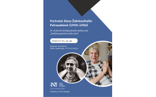 Portretai: Elena Žalinkevičaitė-Petrauskienė (1900–1986).  Dr. Audronės Girdzijauskaitės skaitymai