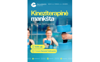 Kineziterapinė mankšta - kiekvieną trečiadienį Palangos baseine