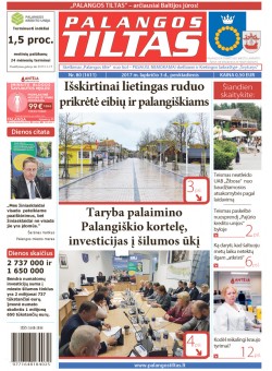 Palangos tilto laikraštis, Data: 2017-11-02, Numeris: 80(1611) 