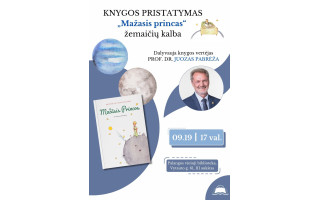 Žemaitiško rašto metai ir „Mažasis princas“ žemaičių kalba