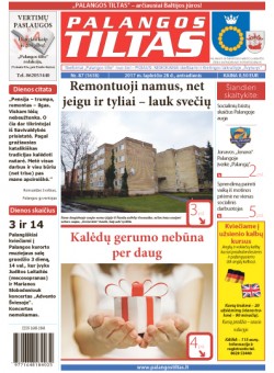 Palangos tilto laikraštis, Data: 2017-11-27, Numeris: 87(1618) 