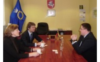 Meras Š. Vaitkus susitiko su susisiekimo viceministru A. Šliupu  